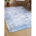 Kaleen Boho Patio Collection Blue Gray Throw Rug 2' x 3'