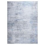 Kaleen Boho Patio Collection Blue Gray Runner 2'3" x 7'6"