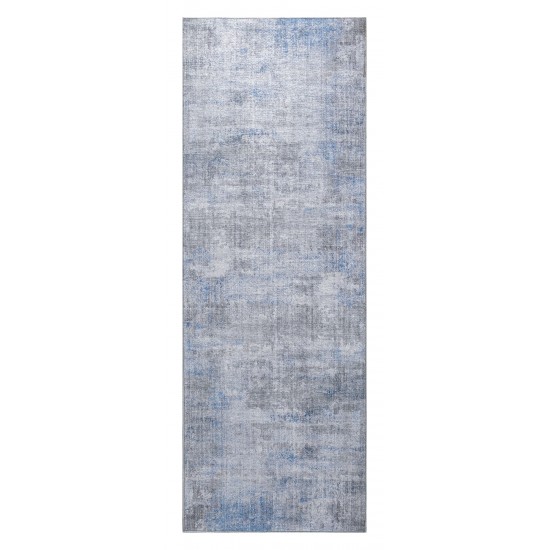 Kaleen Boho Patio Collection Blue Gray Runner 2'3" x 7'6"
