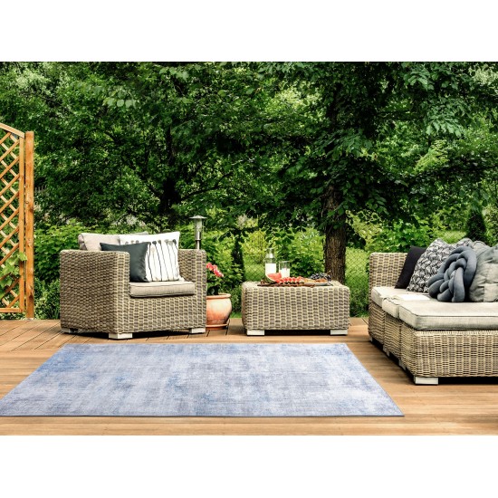 Kaleen Boho Patio Collection Blue Gray Runner 2'3" x 7'6"