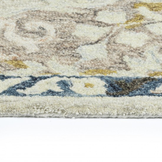 Kaleen Elijah Collection Linen Gray Area Rug 9' x 13'