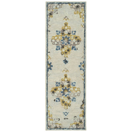Kaleen Elijah Collection Linen Gray Area Rug 9' x 13'