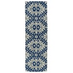 Kaleen Global Inspiration Collection Dark Blue Runner 2'6" x 8'