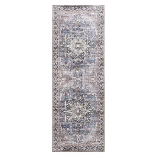 Kaleen Boho Patio Collection Navy Blue Area Rug 5' x 7'6"