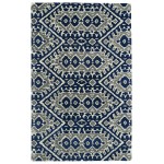 Kaleen Global Inspiration Collection Dark Blue Area Rug 9\' x 12\'