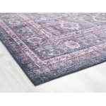 Kaleen Boho Patio Collection Navy LtBlue Runner 2'3" x 7'6"