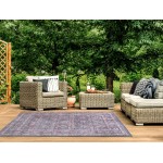 Kaleen Boho Patio Collection Navy LtBlue Runner 2'3" x 7'6"