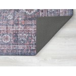 Kaleen Boho Patio Collection Navy LtBlue Throw Rug 3' x 5'