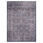 Kaleen Boho Patio Collection Navy LtBlue Area Rug 8' x 10'