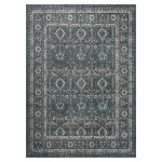 Kaleen Boho Patio Collection Dark Teal Runner 2'3" x 7'6"