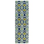 Kaleen Global Inspiration Collection Blue Navy Runner 2'6" x 8'