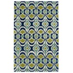 Kaleen Global Inspiration Collection Blue Navy Area Rug 5' x 7'9"