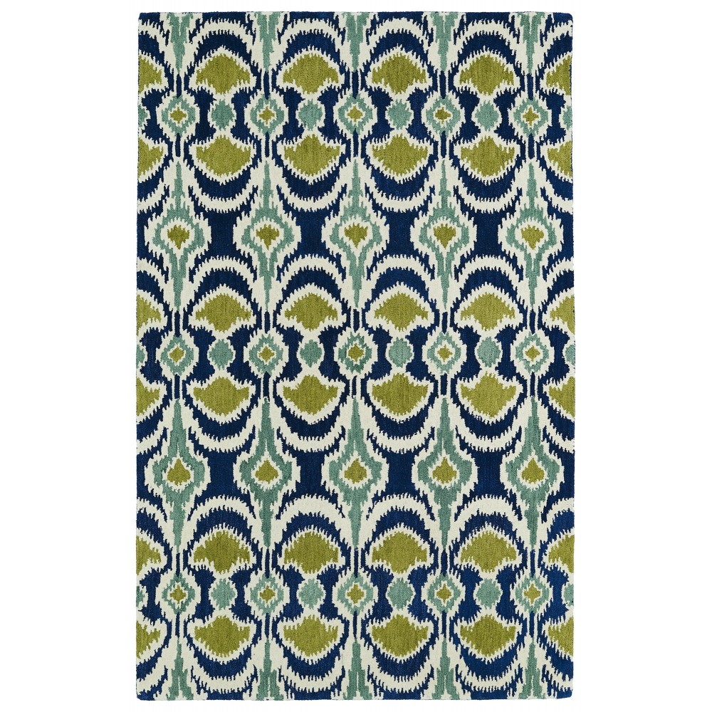 Kaleen Global Inspiration Collection Blue Navy Area Rug 5' x 7'9"
