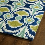 Kaleen Global Inspiration Collection Blue Navy Area Rug 5' x 7'9"