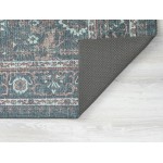 Kaleen Boho Patio Collection Dark Teal Area Rug 5' x 7'6"