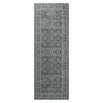 Kaleen Boho Patio Collection Dark Teal Area Rug 5' x 7'6"