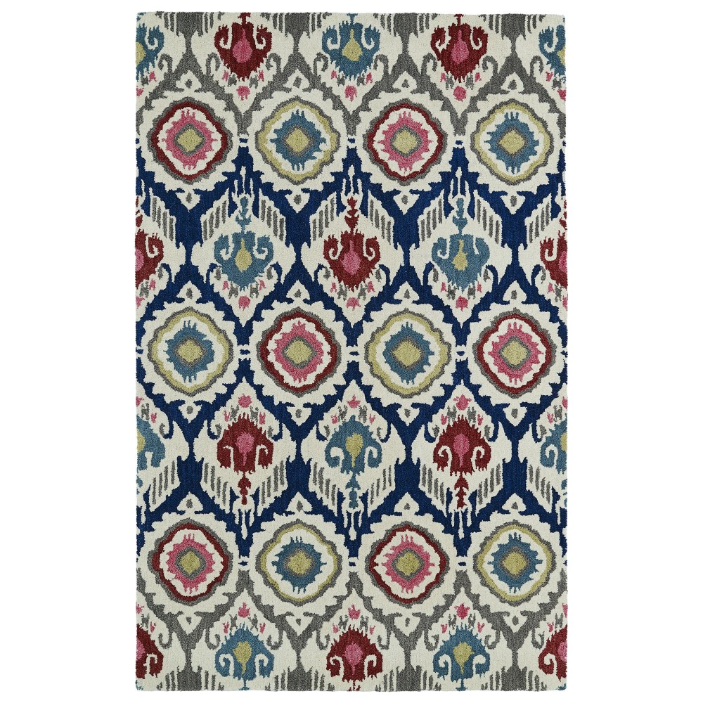 Kaleen Global Inspiration Collection Ivory Gray Area Rug 3'6" x 5'6"