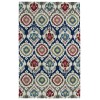 Kaleen Global Inspiration Collection Ivory Gray Area Rug 3'6" x 5'6"