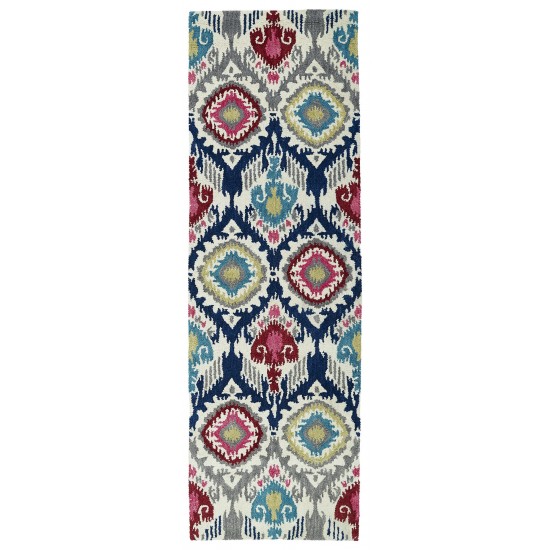 Kaleen Global Inspiration Collection Ivory Gray Area Rug 3'6" x 5'6"