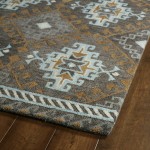 Kaleen Global Inspiration Collection Dark Gray Gray Runner 2'6" x 8'