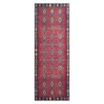 Kaleen Boho Patio Collection Bright Cranberry Throw Rug 2' x 3'