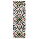 Kaleen Global Inspiration Collection Light Ivory Throw Rug 2' x 3'