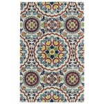 Kaleen Global Inspiration Collection Light Ivory Area Rug 8\' x 10\'