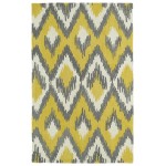 Kaleen Global Inspiration Collection Bright Yellow Runner 2'6" x 8'