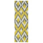 Kaleen Global Inspiration Collection Bright Yellow Runner 2'6" x 8'