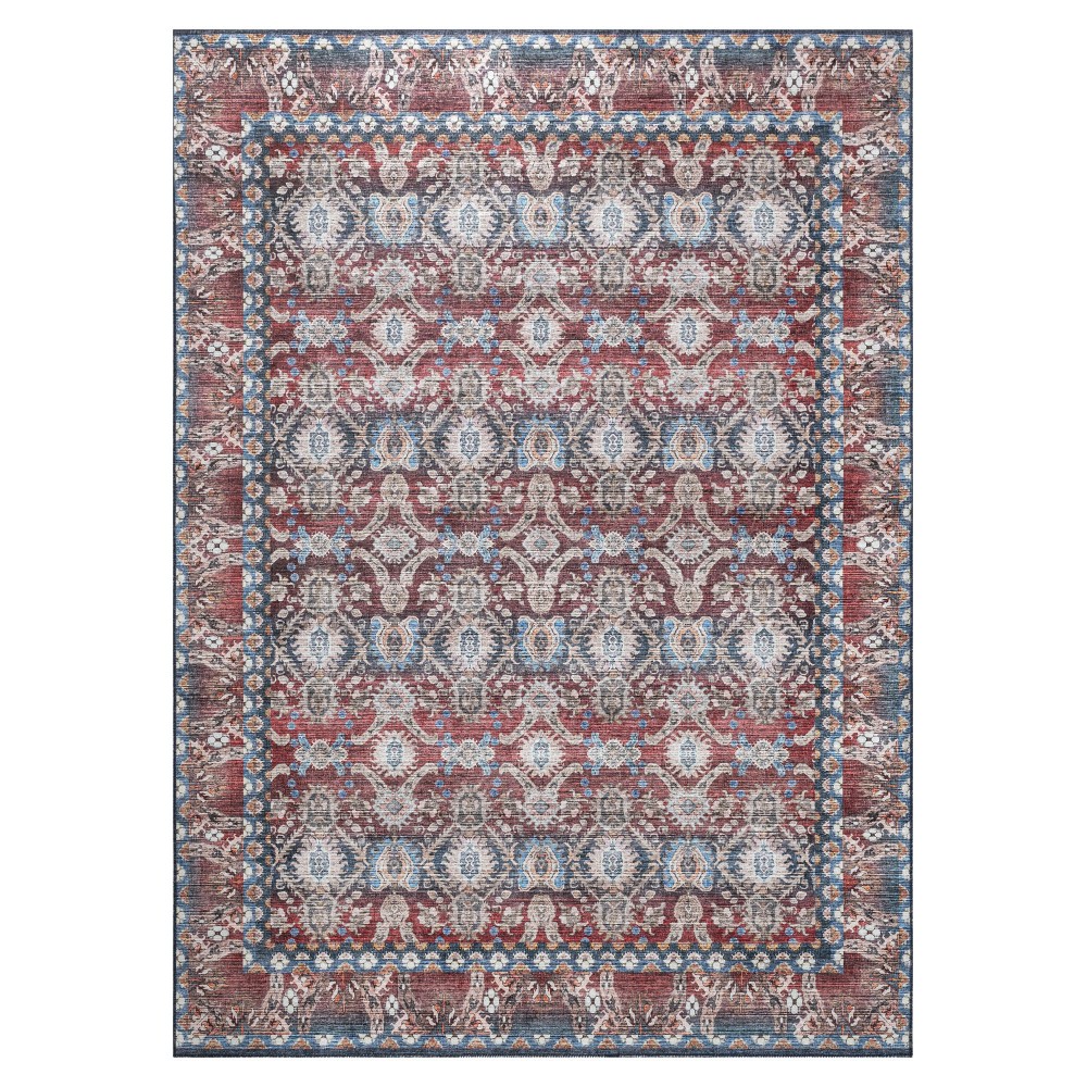 Kaleen Boho Patio Collection Multi Blue Runner 2'3" x 7'6"