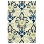 Kaleen Global Inspiration Collection Ivory Charcoal Area Rug 5' x 7'9"