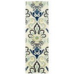 Kaleen Global Inspiration Collection Ivory Charcoal Area Rug 5' x 7'9"