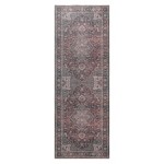 Kaleen Boho Patio Collection Multi Teal Runner 2'3" x 7'6"