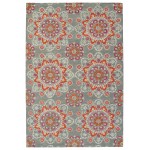 Kaleen Global Inspiration Collection Gray Ivory Area Rug 5' x 7'9"