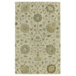 Kaleen Helena Collection Sand Background Sage Throw Rug 2' x 3'