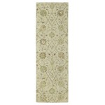 Kaleen Helena Collection Sand Background Sage Throw Rug 2' x 3'