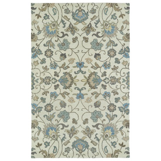 Kaleen Helena Collection Light Beige Throw Rug 2' x 3'