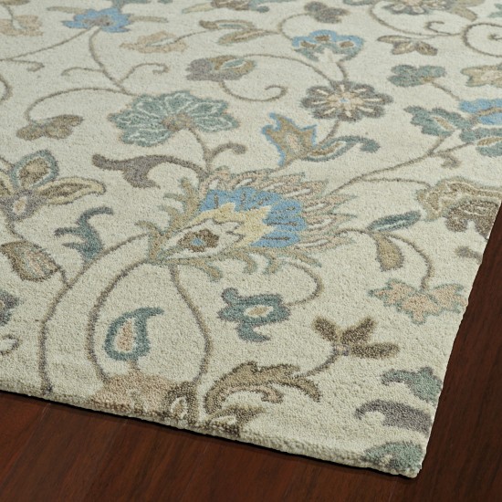 Kaleen Helena Collection Light Beige Throw Rug 2' x 3'