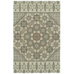 Kaleen Helena Collection Ivory Gray Throw Rug 2' x 3'