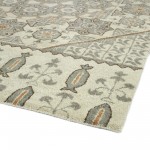 Kaleen Helena Collection Ivory Gray Throw Rug 2' x 3'