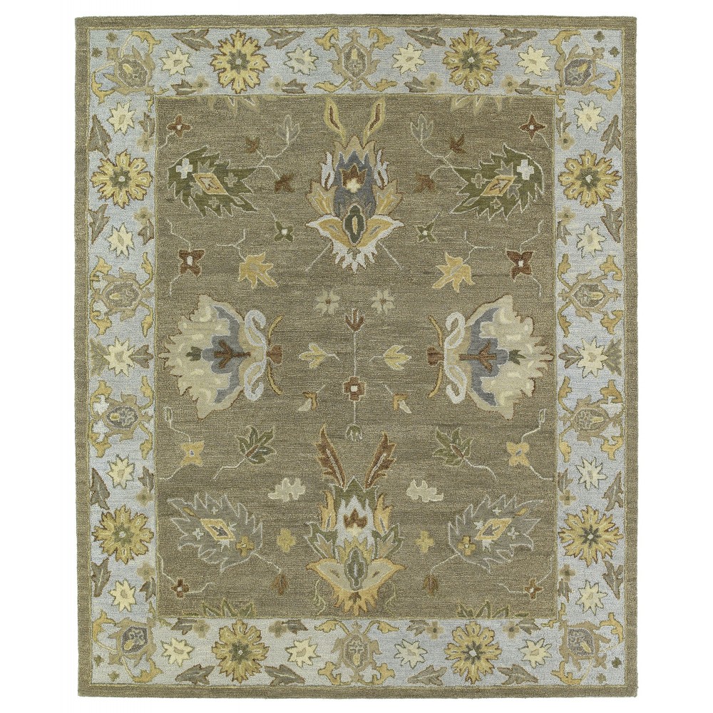 Kaleen Brooklyn Collection Light Mocha Area Rug 7'6 x 9'