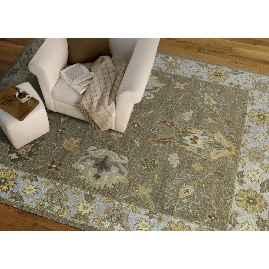 Kaleen Brooklyn Collection Light Mocha Area Rug 7'6 x 9'