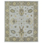 Kaleen Brooklyn Collection Light Silver Area Rug 5' x 7'6"