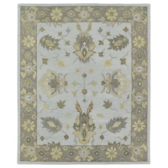 Kaleen Brooklyn Collection Light Silver Area Rug 5' x 7'6"