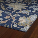 Kaleen Brooklyn Collection Dark Blue Area Rug 8' x 11'