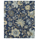 Kaleen Brooklyn Collection Dark Blue Area Rug 9'6" x 13'