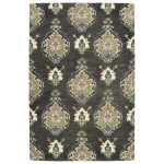 Kaleen Brooklyn Collection Dark Charcoal Area Rug 5' x 7'6"