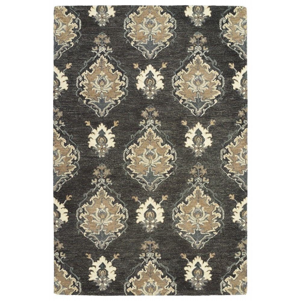 Kaleen Brooklyn Collection Dark Charcoal Area Rug 8' x 11'