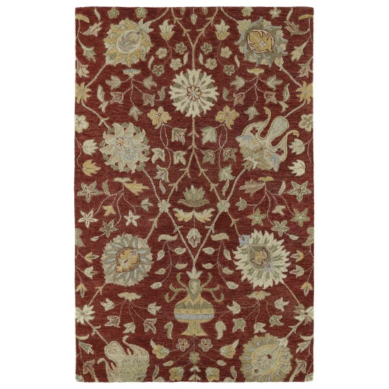 Kaleen Helena Collection Dark Red Area Rug 10' x 14'