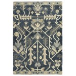 Kaleen Brooklyn Collection Dark Denim Area Rug 9'6" x 13'